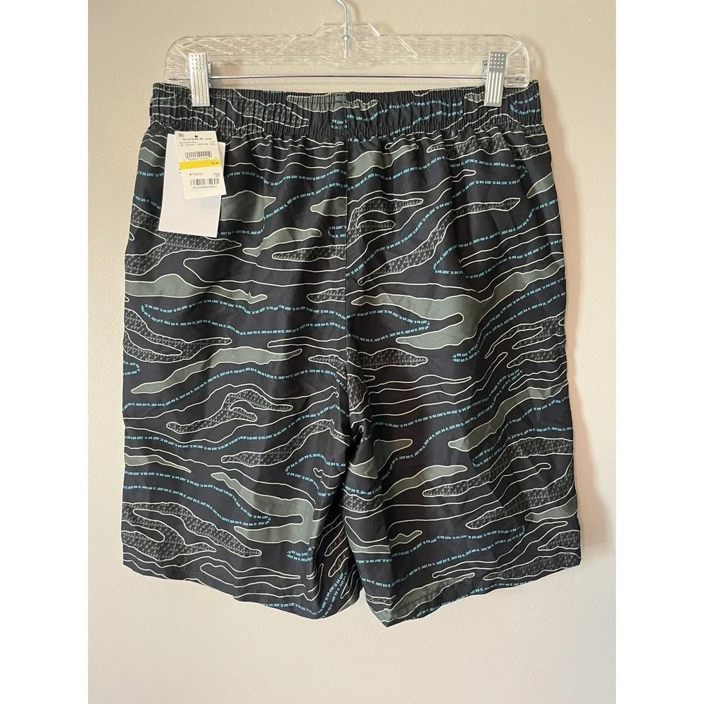 New! Nike Swim Jet Black‎ Swimming Trunks Men's Size Medium NWT